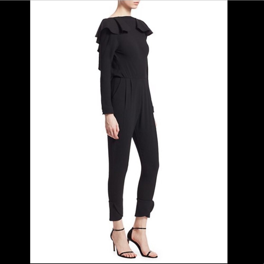 Johanna Ortiz Feel Me Ruffled Wool Jumpsuit